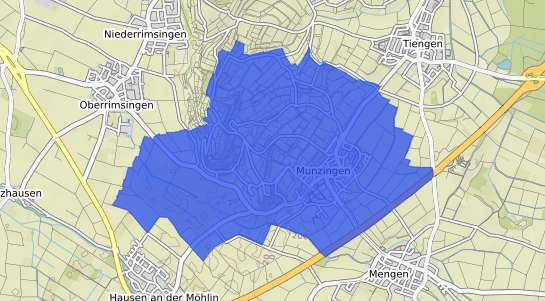 Bodenrichtwertkarte Freiburg im Breisgau Munzingen